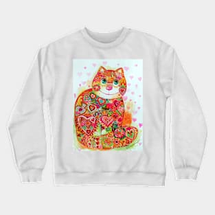 Heart cat Crewneck Sweatshirt